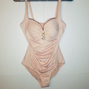 Jantzen Light Pink One Piece Swimsuit NWOT 10